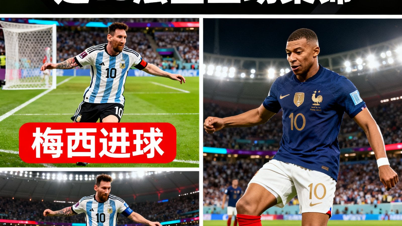 2026世界杯小组赛阿根廷vs法国全场集锦,包含梅西和姆巴佩进球片段